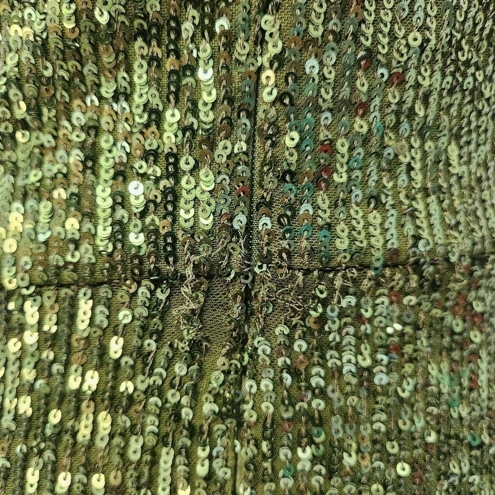 Xscape NWT Stretch Sequin Asymmetrical  One Shoulder Sleeveless Mermaid Gown Sz4 - Picture 12 of 12